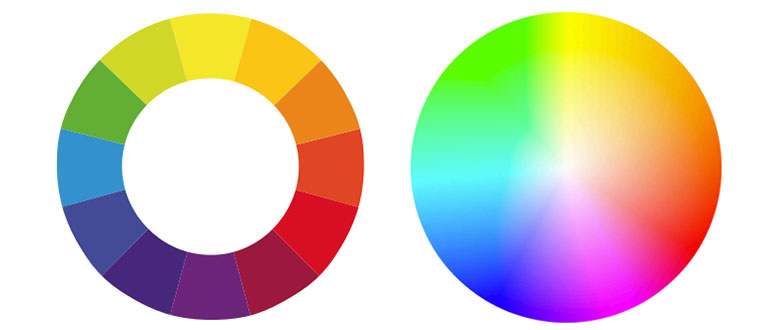 Color element. Цветовые режимы. Спектр в дизайне без краев. Visual elements UV , Shapes.