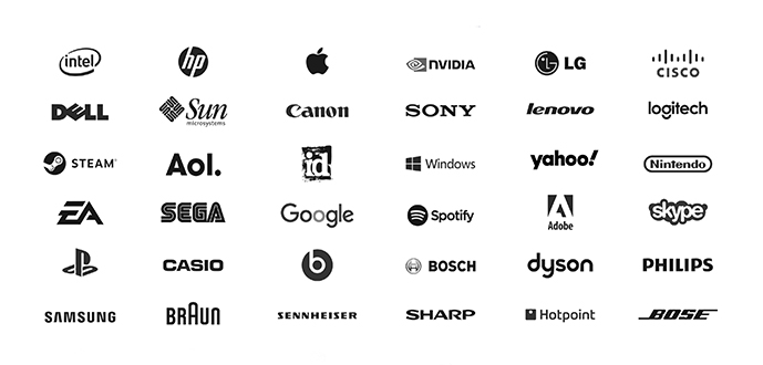 distinct tech sector logos