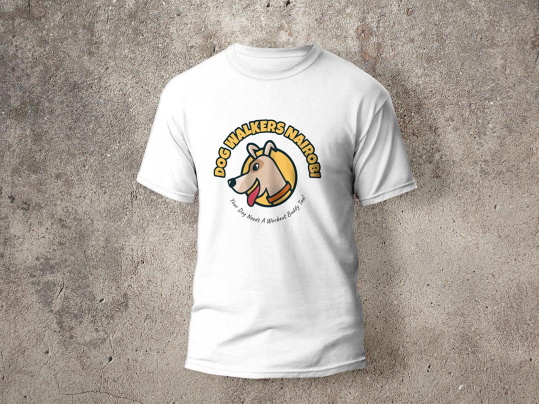 dog walkers logo mockup
