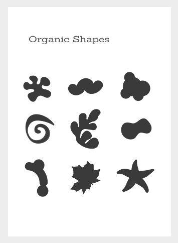 3 organic shapes